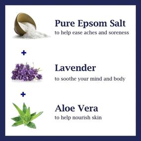 img 2 attached to 🛁 Combo Pack: Dr. Teal's Lavender Epsom Salt Soaking Solution and Foaming Bath with Pure Epsom Salt for Enhanced Relaxation