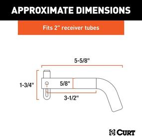 img 3 attached to CURT 21551 Swivel Trailer Hitch Pin: Secure Your 2-Inch Receiver with a Strong 5/8-Inch Diameter Pin