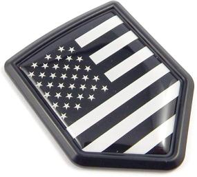 img 2 attached to Black American Shield Emblem Car