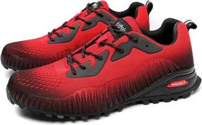 img 3 attached to 👟 Kricely Men's Trail Running Shoes: Stylish Hiking Sneakers for Men’s Tennis & Cross Training