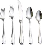 silverware 30 pieces stainless flatware dishwasher logo