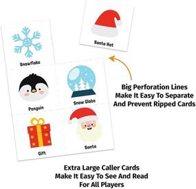 img 2 attached to 🎄 Christmas Bingo Game for Kids, Adults, and Large Groups - 30 Players - Xmas Winter Holiday Bingo Cards Indoor Home Activities - Christmas Games for Family & Kids Party Supplies