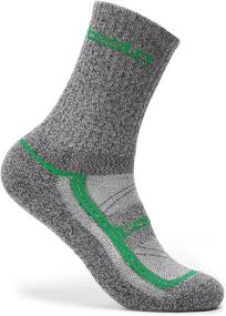 img 2 attached to 🧦 TSLA 6 Pairs Men and Women Athletic Crew Socks: High-Performance Cotton Blend Cushion Mid Calf Socks for Sport and Running