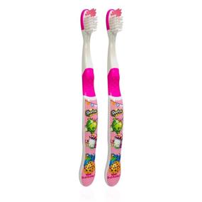 img 2 attached to 🖌️ Набор зубных щеток Colorful Brush Buddies Shopkins - улучшение ухода за зубами с набором из 2 штук