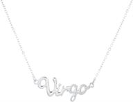 ♍️ virgo horoscope zodiac sign silver necklace by lux accessories: enhance your style! logo