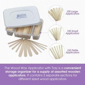 img 2 attached to 🪑 Wooden Applicator Tray for Satin Smooth Variety Pack