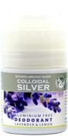🍋 natures greatest secret: aluminium-free lemon deodorant, lavender 50 g with nature's colloidal silver logo