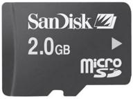 sandisk 2gb microsd / transflash card with sd adapter for camcorders logo