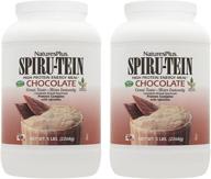 naturesplus spiru-tein chocolate plant-based protein shake 5 lb - pack of 2, non-gmo, vegetarian, gluten-free - 162 servings logo
