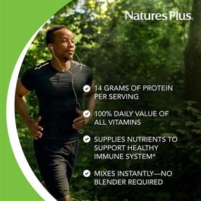 img 2 attached to NaturesPlus SPIRU-TEIN Chocolate Plant-Based Protein Shake 5 lb - Pack of 2, Non-GMO, Vegetarian, Gluten-Free - 162 Servings