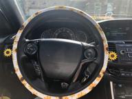 sunflower steering wheel cover interior accessories logo