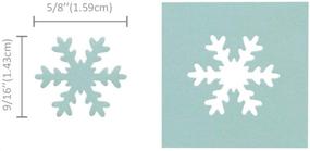 img 2 attached to Bira Craft Snowflake Punch 5/8 inch - Christmas Lever Action Punch for Paper Crafting and Scrapbooking