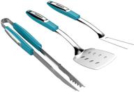 🔥 cuisinart outdoor grilling cgs-233t grilling tool set, 3-piece, turquoise: the ultimate grilling companion logo