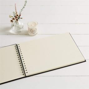img 1 attached to 🕊️ Angel & Dove's Large Luxury 12" x 8" Black Memory Book & 2 Sign Set: Ideal for Funeral, Remembrance, Condolence, and Celebration of Life