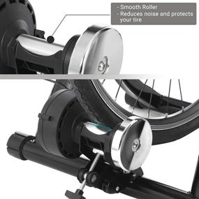 img 2 attached to 🚴 SONGMICS Indoor Bike Trainer Stand - Noise Reduction, Stable Curvy Frame USBT01B