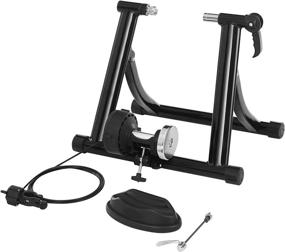 img 4 attached to 🚴 SONGMICS Indoor Bike Trainer Stand - Noise Reduction, Stable Curvy Frame USBT01B