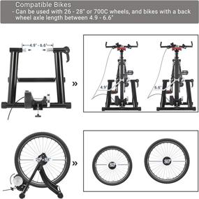 img 1 attached to 🚴 SONGMICS Indoor Bike Trainer Stand - Noise Reduction, Stable Curvy Frame USBT01B