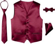 spring notion satin tuxedo boys' clothing set with 4 pieces in suits & sport coats logo