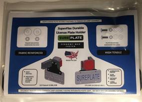img 1 attached to 🚚 SurePlate TM Rubber License Plate Holder Bracket: Secure and Economical Trailer/Truck EM16002