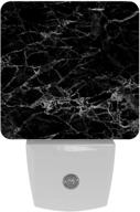 🌙 lorvies black marble led night light with auto sensor, energy saving, decorative plug-in nightlight for bedroom, bathroom, kitchen, hallway, stairs, baby's room, hallway логотип