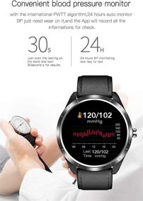 img 1 attached to 💪 Ultimate Fitness Companion: Smart Watch Pedometer Heart Rate Calorie Counter Sleep Tracker Blood Pressure Step Counter Waterproof Bluetooth Wristwatch for Men and Women