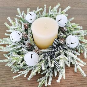 img 2 attached to 🔔 Winlyn 30 Pcs White Jingle Bells with Star Cutouts - Rustic Craft Bells for Christmas Tree Decorations - Assorted Sizes 1.6", 2.4", 3.5