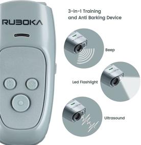 img 2 attached to 🔊 Ruboka Ultrasonic Anti Barking Device with 3 Frequency Dog Training and Bark Control, Rechargeable and LED Light Included