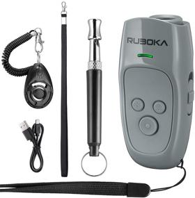 img 4 attached to 🔊 Ruboka Ultrasonic Anti Barking Device with 3 Frequency Dog Training and Bark Control, Rechargeable and LED Light Included