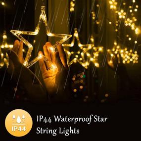 img 2 attached to Magical Star String Lights: 138 LED 12-Star Curtain Lights for Bedroom with 8 Lighting Modes, Remote Control, Ideal for Wedding, Garden Party, Girl Room, Christmas Decor