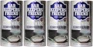 🔧 bar keepers friend cookware cleanser & polish powder - 12 oz, pack of 4: the ultimate cleaning solution for your kitchenware logo