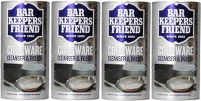 img 1 attached to 🔧 Bar Keepers Friend Cookware Cleanser & Polish Powder - 12 Oz, Pack of 4: The Ultimate Cleaning Solution for your Kitchenware