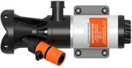 🚽 12v rv macerator pump - sewerflo quick release, 12gpm logo