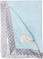 bacati elephants blankets embroidered border logo