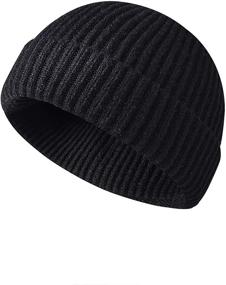 img 4 attached to Warm & Stylish MAIAGO Fisherman Beanie: Wool Knit Cuff Beanie Cap for Men & Women