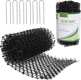 img 4 attached to Tapix Cat Scat Mat with Spikes Digging Stopper - Anti-cat Network Cat Strips, Cat Deterrent Mat for Indoor & Outdoor with Staples