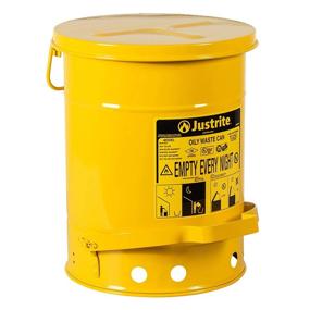 img 2 attached to Justrite 11.875 to 15.875 Gallon Galvanized Steel Container: Durable and Secure Storage Solution