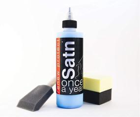 img 4 attached to SATN: Ceramic-Infused Restorer for Plastic & Vinyl - Renew Color, Prevent Dry Rot, Weather/Salt-Proof, UV Block - Med-Gloss Dry-Seal - Once a Year Application