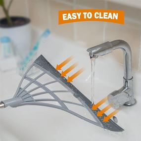 img 1 attached to 🧹 Multifunction Magic Broom: 3-in-1 Sweeper Mop, Squeegee & Glass Wiper for Effortlessly Drying Floors, Removing Dirt, Hair & Moisture