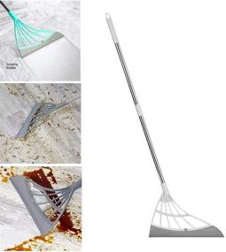 img 4 attached to 🧹 Multifunction Magic Broom: 3-in-1 Sweeper Mop, Squeegee & Glass Wiper for Effortlessly Drying Floors, Removing Dirt, Hair & Moisture