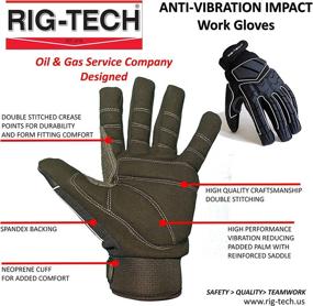 img 2 attached to Rig Tech Impact Anti Vibration Work Gloves