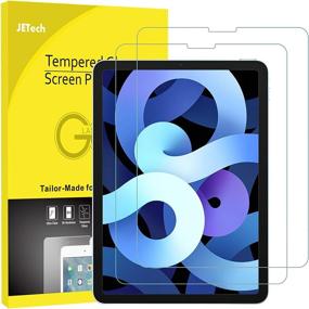 img 4 attached to 📱 JETech iPad Air 4 & iPad Pro 11" Screen Protector 2-Pack - Face ID Compatible, Tempered Glass Film