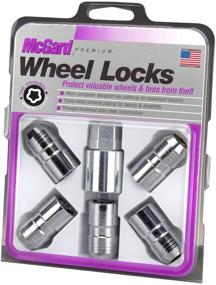 img 2 attached to Protect Your Wheels with McGard 24515 Chrome Cone Seat 🔒 Wheel Locks - Set of 5 (M14 x 1.5 Thread Size)