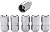 protect your wheels with mcgard 24515 chrome cone seat 🔒 wheel locks - set of 5 (m14 x 1.5 thread size) logo