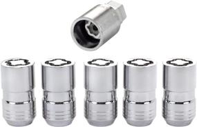 img 3 attached to Protect Your Wheels with McGard 24515 Chrome Cone Seat 🔒 Wheel Locks - Set of 5 (M14 x 1.5 Thread Size)