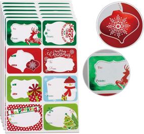 img 4 attached to Christmas Sticker Pack - 80 Jumbo Designs for Festive Celebrations
