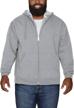 fruit loom eversoft sweatshirts zip black men's clothing logo