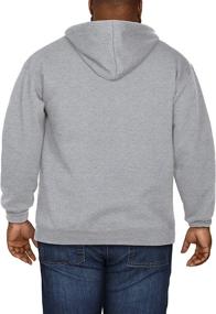img 2 attached to Fruit Loom Eversoft Sweatshirts Zip Black Men's Clothing