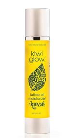 img 4 attached to Organic Handmade Tattoo Care Moisturizer - Kiwi Glow: Natural Aftercare with Sesame Oil, Vitamin E Oil, and Tattoo Brightener (4 oz)