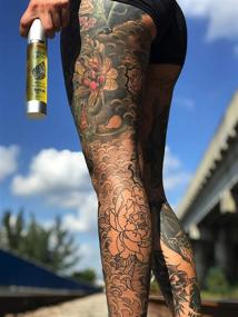img 2 attached to Органический уход за татуировкой сделанный вручную - Kiwi Glow: Натуральный уход с маслом кунжута, маслом витамина Е и осветлителем татуировок (4 унции)