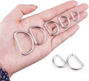 img 2 attached to D Rings for Sewing, Bulk Set of 90 Metal D Ring Pieces - Ideal for Crafting and Sewing Projects